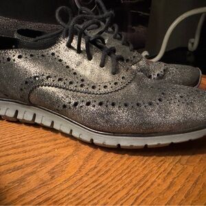 Cole Haan Gray Metallic Women's Sneakers 7.5